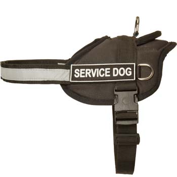 Nylon dog harness for Mastino Napoletanos's K9, police,  SAR training