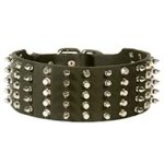 3 inch Spiked and Studded Leather Cane Corso Collar