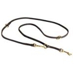 Multimode Cane Corso Leather Dog Leash for Walking and Training