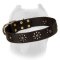 'Spring Mood' Leather Cane Corso Collar for Everyday Walking