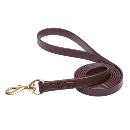 Brown Waterproof Cane Corso Leash Made of Biothane