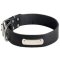 Personalized Leather Dog Collar with ID tag for Cane Corso Breed