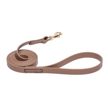 Khaki Waterproof Cane Corso Leash Made of Biothane