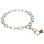 Stainless Steel Fur Saver Choke Collar for Cane Corso Training and Walking