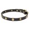 Leather Cane Corso Collar with One Row of Embossed Studs