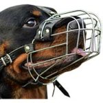 Classic Wire Basket Dog Muzzle Light for Noble Rottweiler Dogs