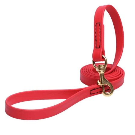 Red Waterproof Cane Corso Leash Made of Biothane