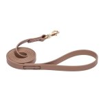 Khaki Waterproof Cane Corso Leash Made of Biothane