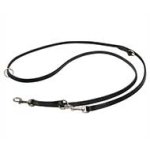 Leather Cane Corso Leash with Stainless Steel Snap Hooks