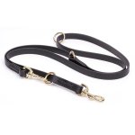 Multipurpose Black Biothane Cane Corso Leash for over 7 Different Activities