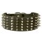 3 inch Spiked and Studded Leather Cane Corso Collar