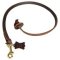 Leather Obedience Dog Leash with Pull Tab 2 foot for Cane Corso