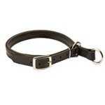 Leather Slip Cane Corso Collar w/h Nickel Hardware
