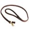 4 FT Braided Leather Dog Leash for Cane Corso