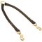 Fully Adjustable Leather Dog Coupler for Handling 2 Strong Canines