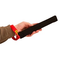 Great Synthetic "French Linen" Cane Corso Puppy Bite Tug 1 3/4 inch x 12 inch with Handle