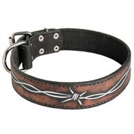 Designer Dog Collar with Fashionable Painting for Cane Corso Breed