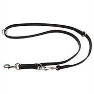Multimode Leather Cane Corso Leash with Stainless Steel Snap Hooks