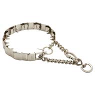 HS Stainless Steel Neck Tech Pinch Cane Corso Prong Collar for Obedience Training