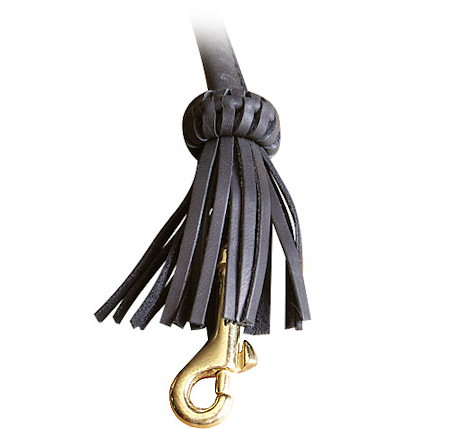Rolled Leather Dog Leash 4 foot Round lead for Cane Corso