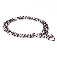 'Double Chain' Stainless Steel Cane Corso Collar