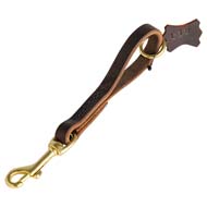 Leather Snap Tab 10 inch LEASH for Cane Corso