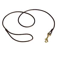 Rounded Leather Cane Corso Leash for Dog Shows