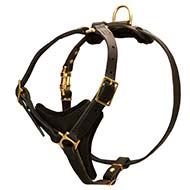 Y-shaped Leather Handicraft Cane Corso Breed Dog Harness