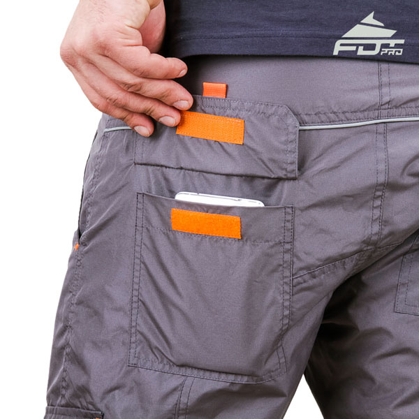 Comfortable Design Professional Pants with Strong Side Pockets for Dog Training