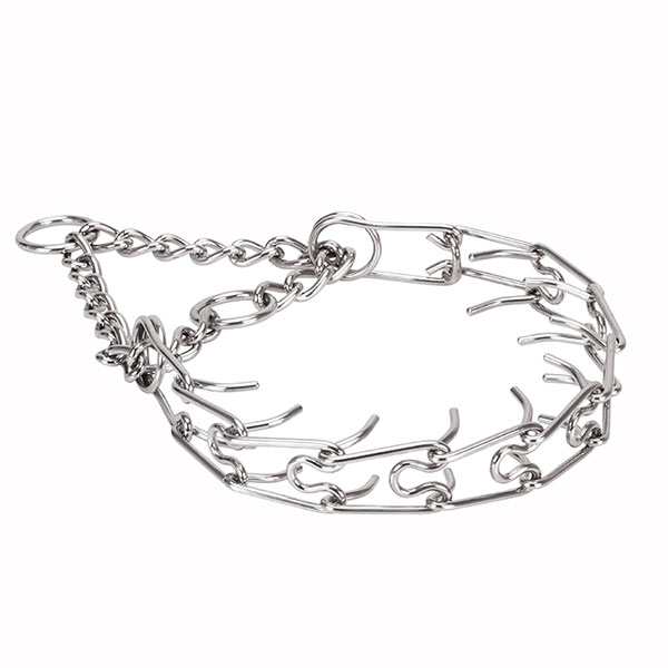 Stainless steel prong collar for badly behaved dogs