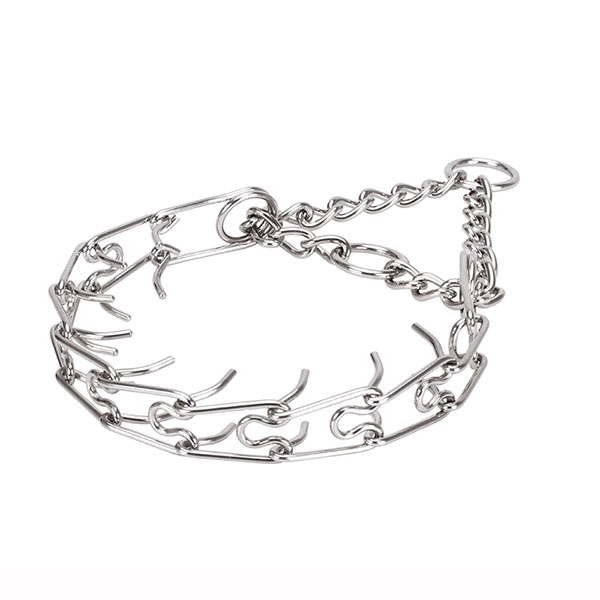 Dependable stainless steel O-ring for attaching a leash on pinch collar