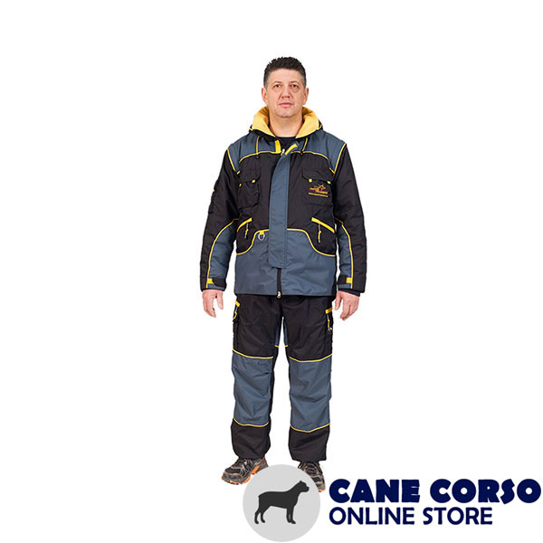 Weatherproof Bite Protection Suit of Membrane Fabric for Dog Training