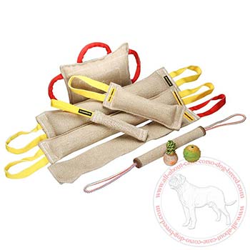 Bite Training Tugs and Balls for Cane Corso