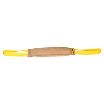 Leather bite dog tug for active training