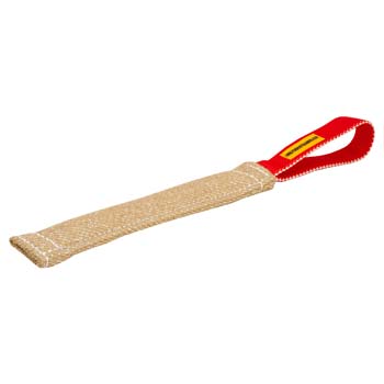 Safe bite jute tug for training