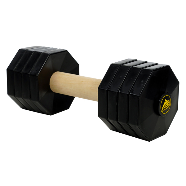 Cane Corso dumbbell with removable weight plates