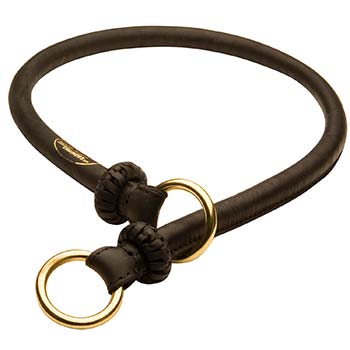 Leather Choke Collar for Cane Corso Successful Training