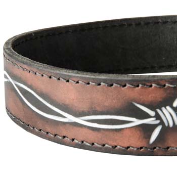 Cane Corso walking dog collar with stylish painting