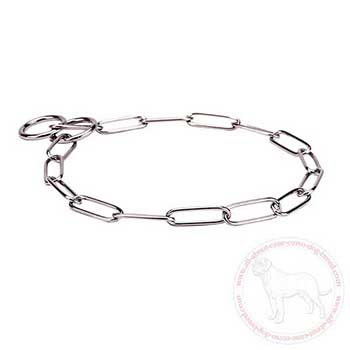 Stainless steel dog choke collar for Cane Corso
