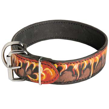 Walking dog collar for Mastino Napoletano handcrafted