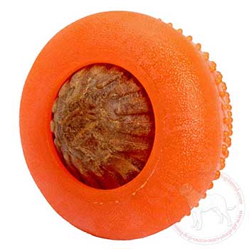 'Cane Corso treat dispenser offered with round treat