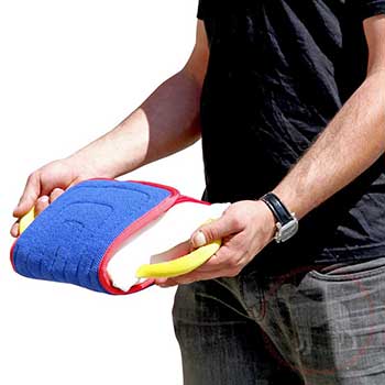 Dog bite pad for Cane Corso with flexible handles