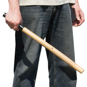 Dog training stick with tape covered handle