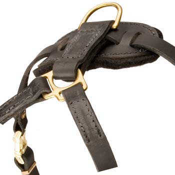 Non-restrictive fashion leather harness