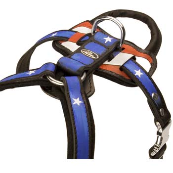 Padded reliable training dog harness