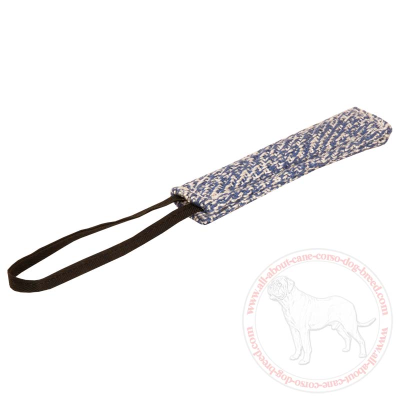 Cane Corso French Linen Puppy Bite Tug with Handle