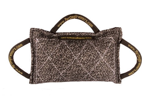 Synthetic "French Linen" Dog bite pad with 3 handles