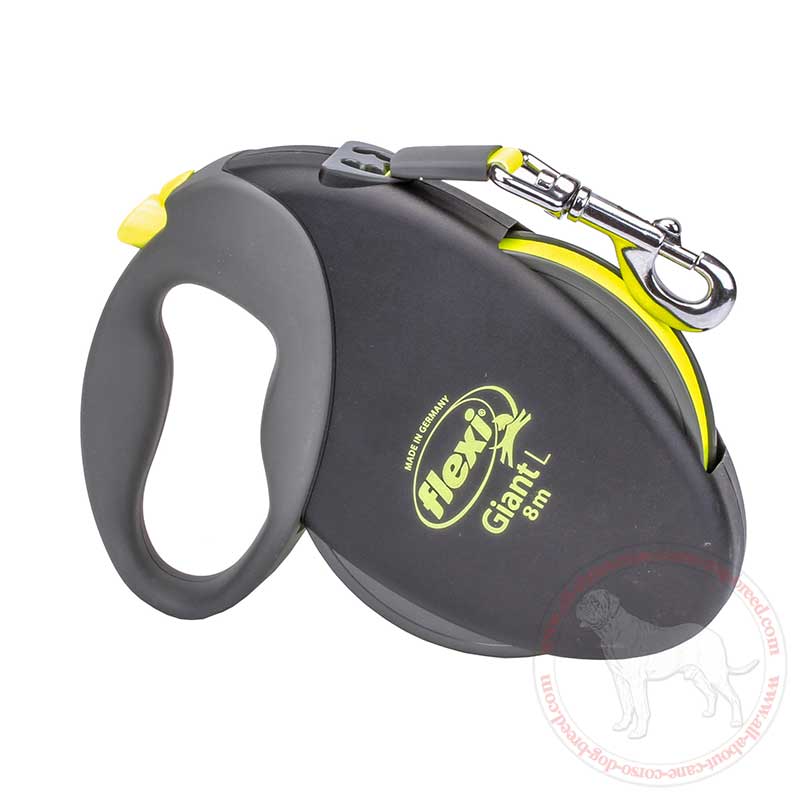 "Pleasant Walk" Cane Corso Retractable Leash - Medium size