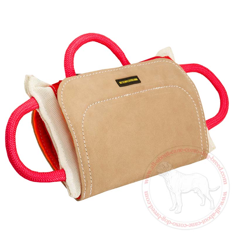 Extra Strong Cane Corso Bite Pad with Genuine Leather Cover