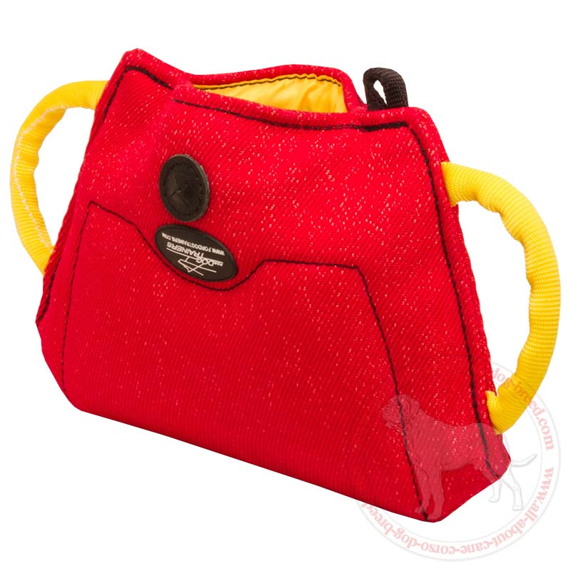 Fully Hand Crafted Puppy and Young Dog Bite Builder made of French Linen